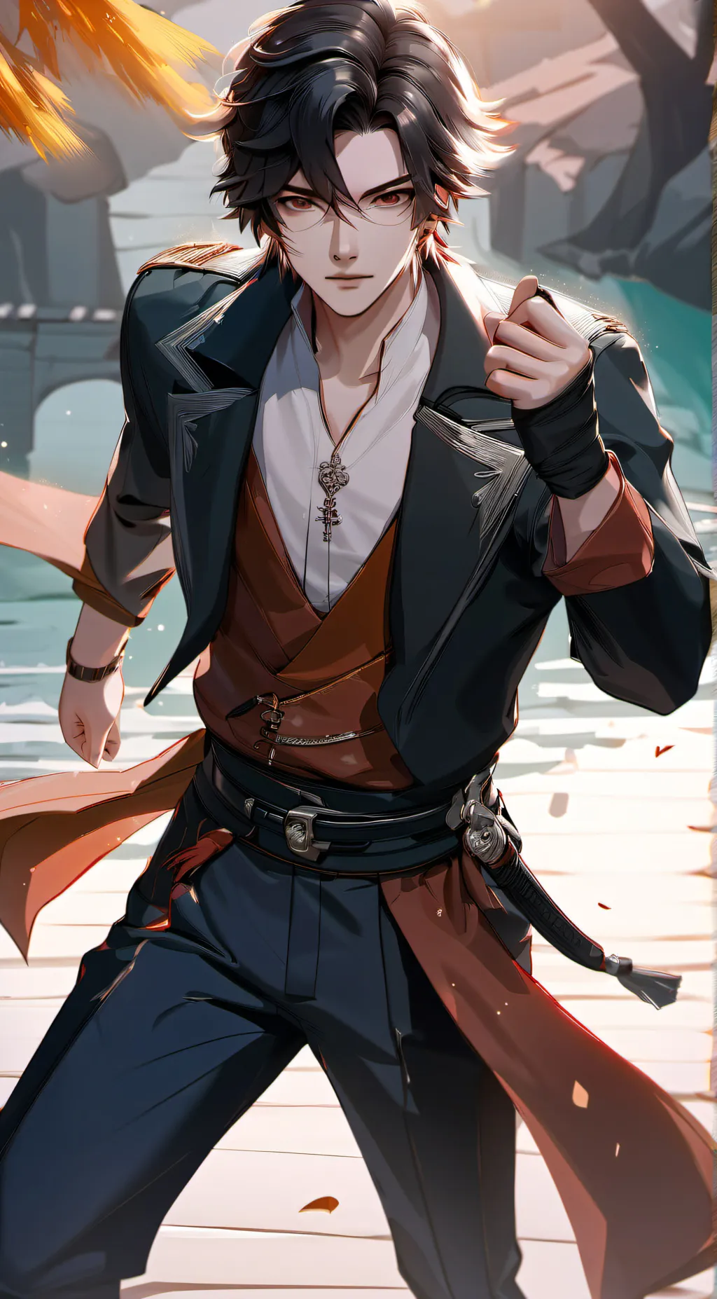 ai character: Alexander  background