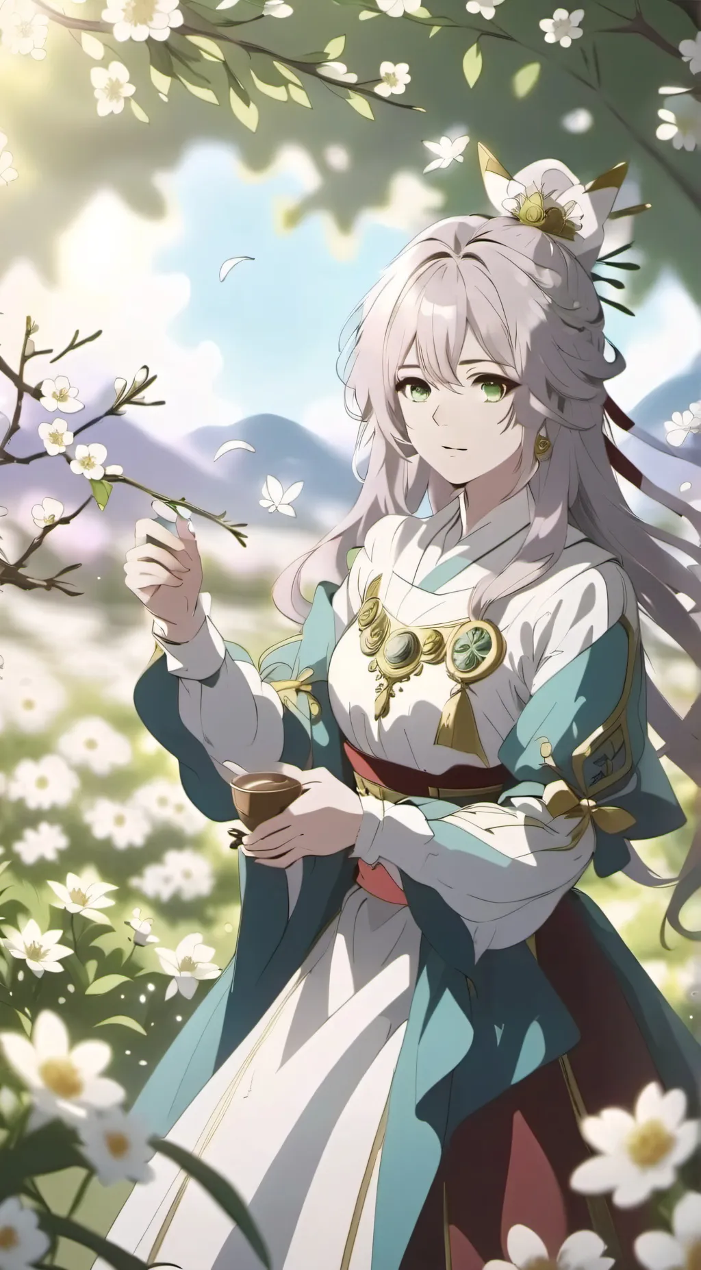 ai character: Kaze no Megami  background