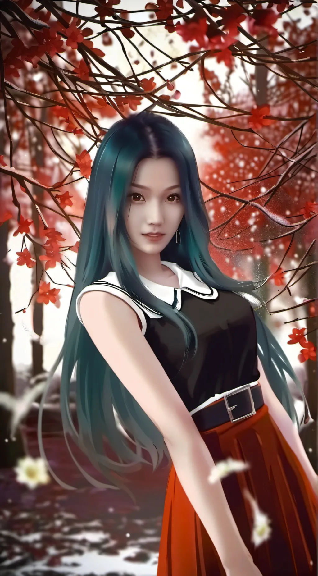 ai character: crystal background