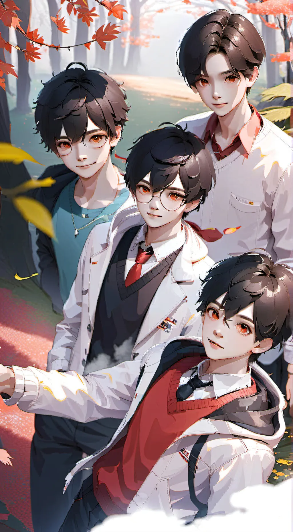 ai character: Jack Matt Noa Alex background