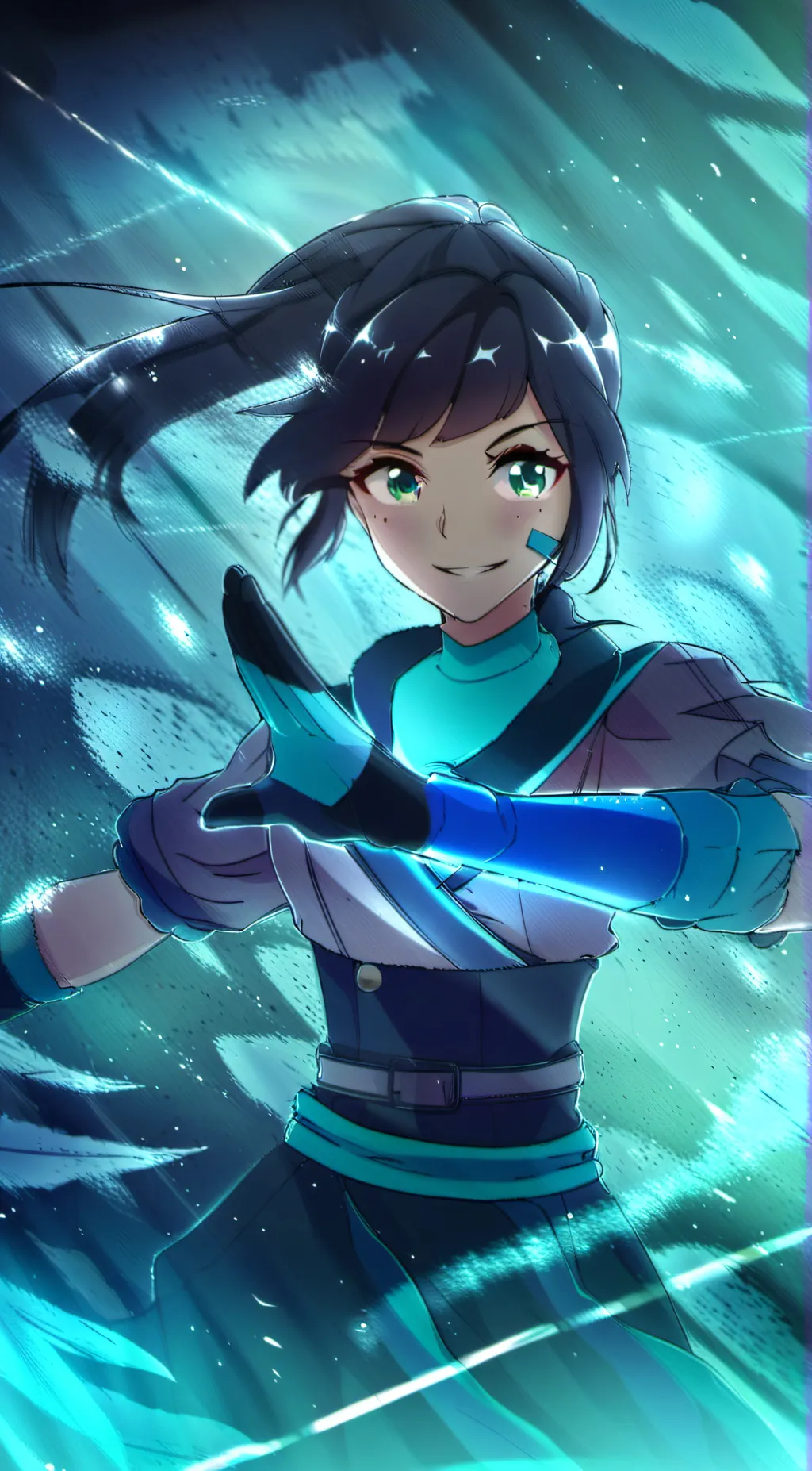 ai character: Lego Ninjago Nya background