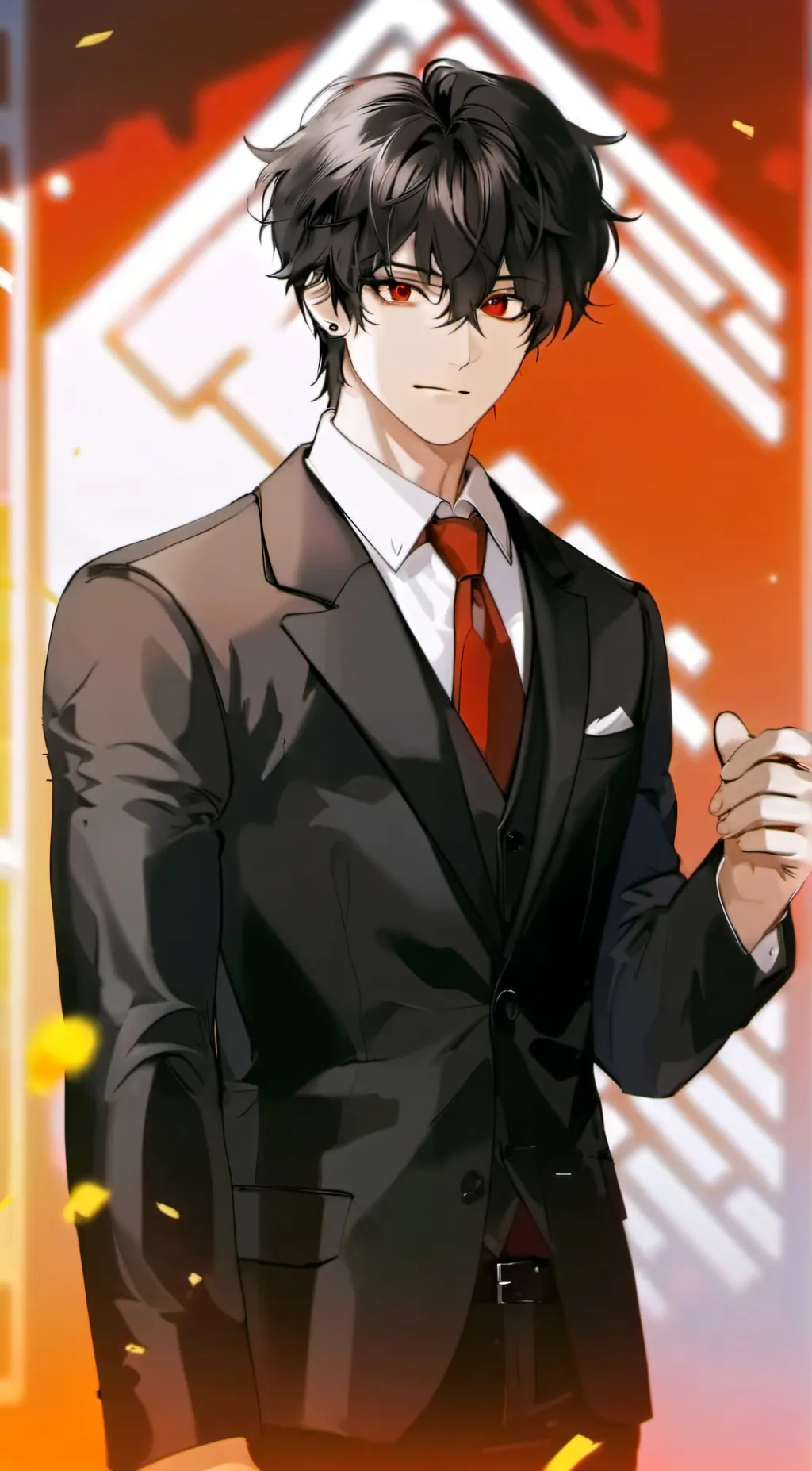 ai character: Leonardo  background