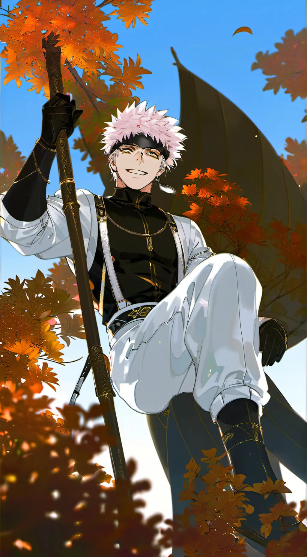 ai character: Satoriu Gojo background