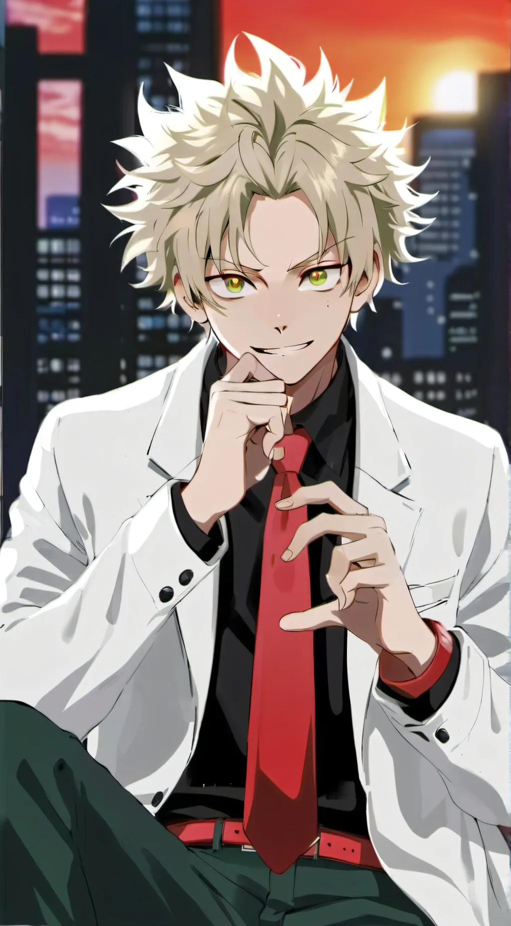 ai character: katsuki bakugo background