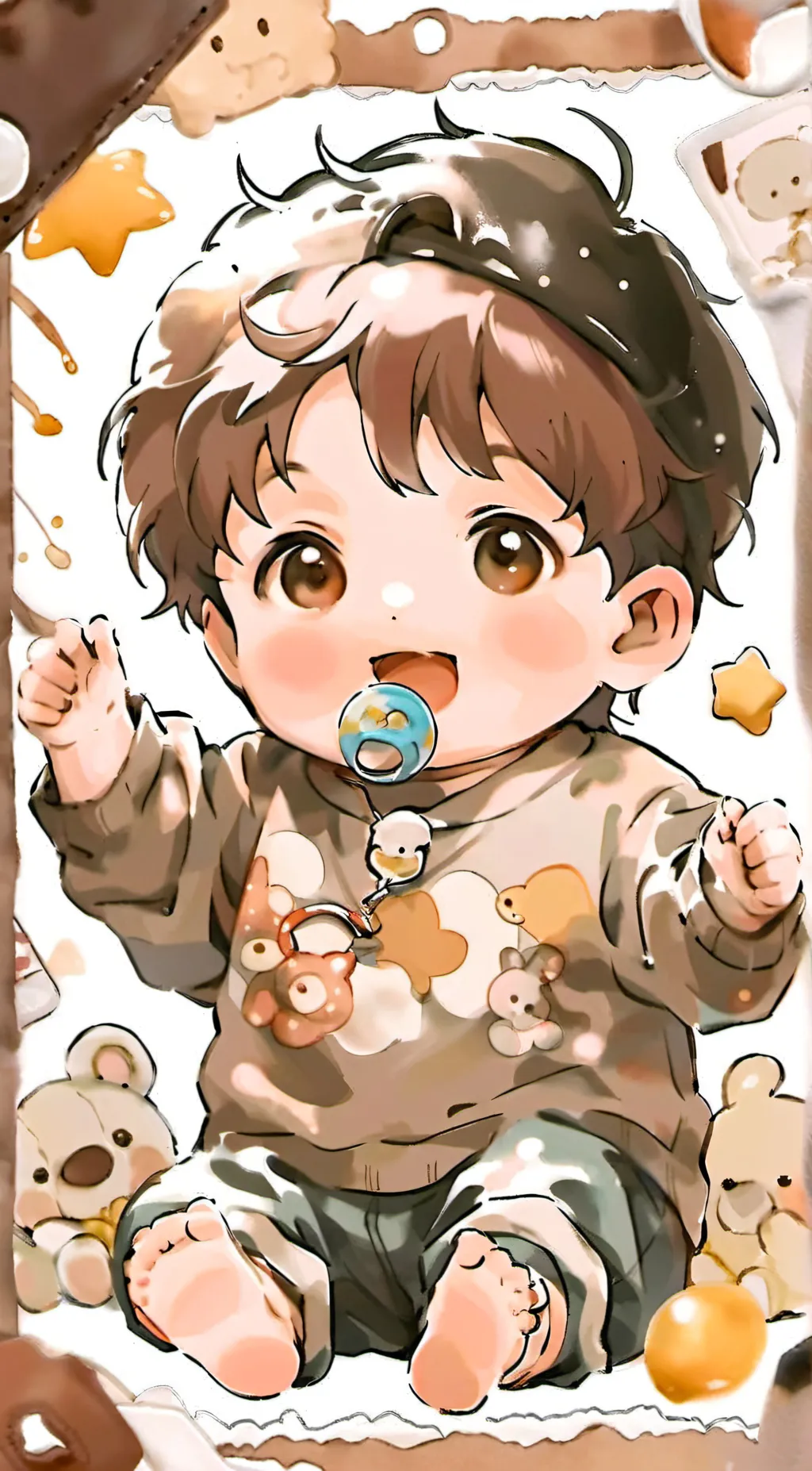 ai character: Cute 👶👶👶👶Baby👶👶👶👶 background
