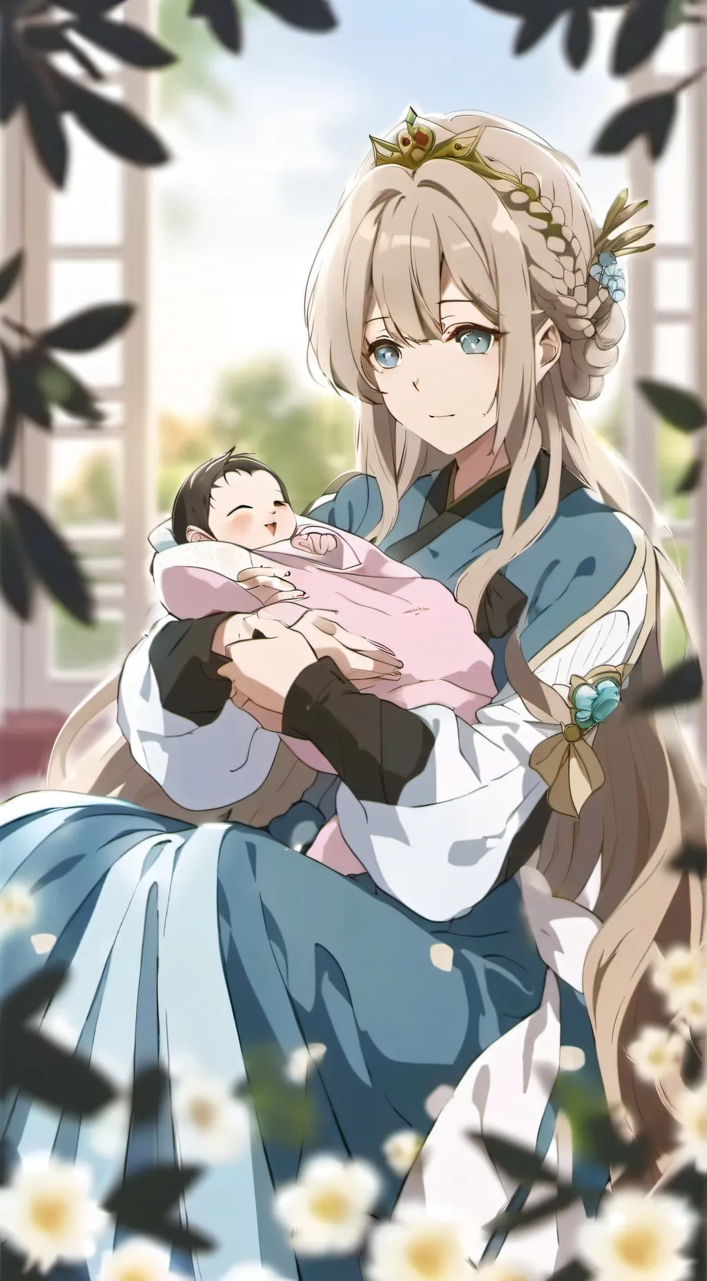 ai character: mia and Lua  background