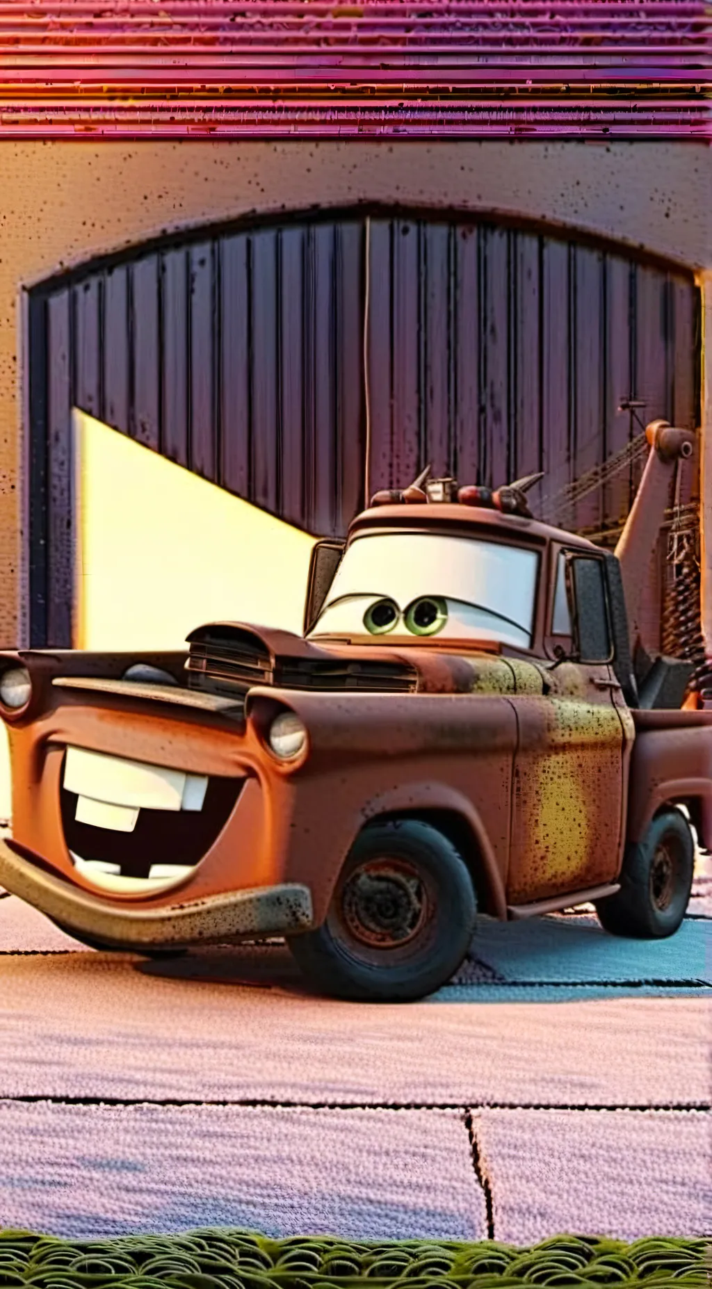 ai character: Tow mater background