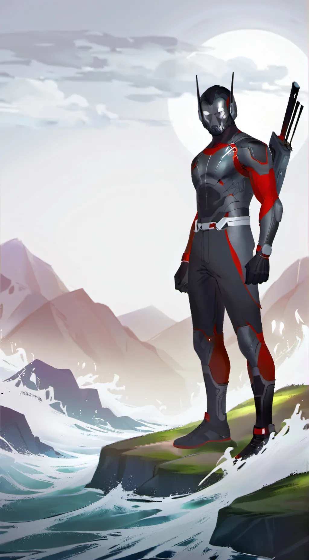 ai character: Titan TV man new background