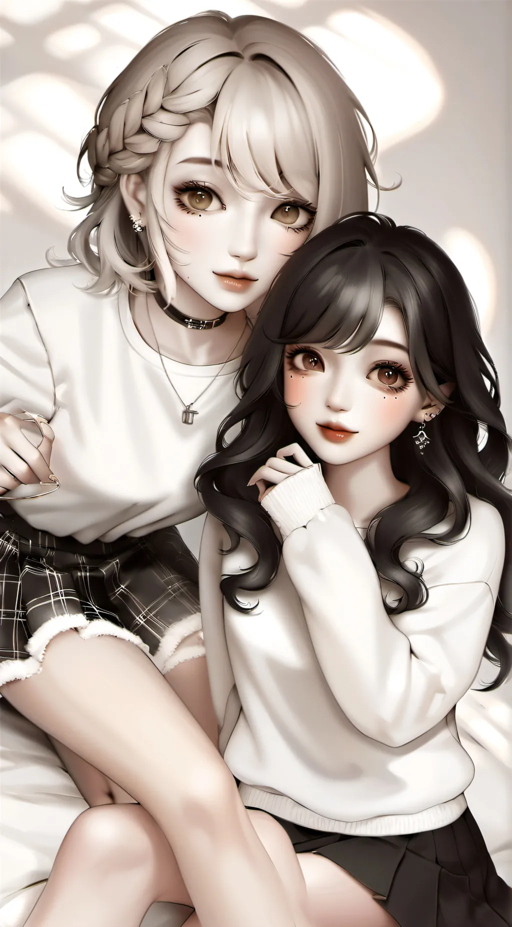 ai character: Layla and Mia  background
