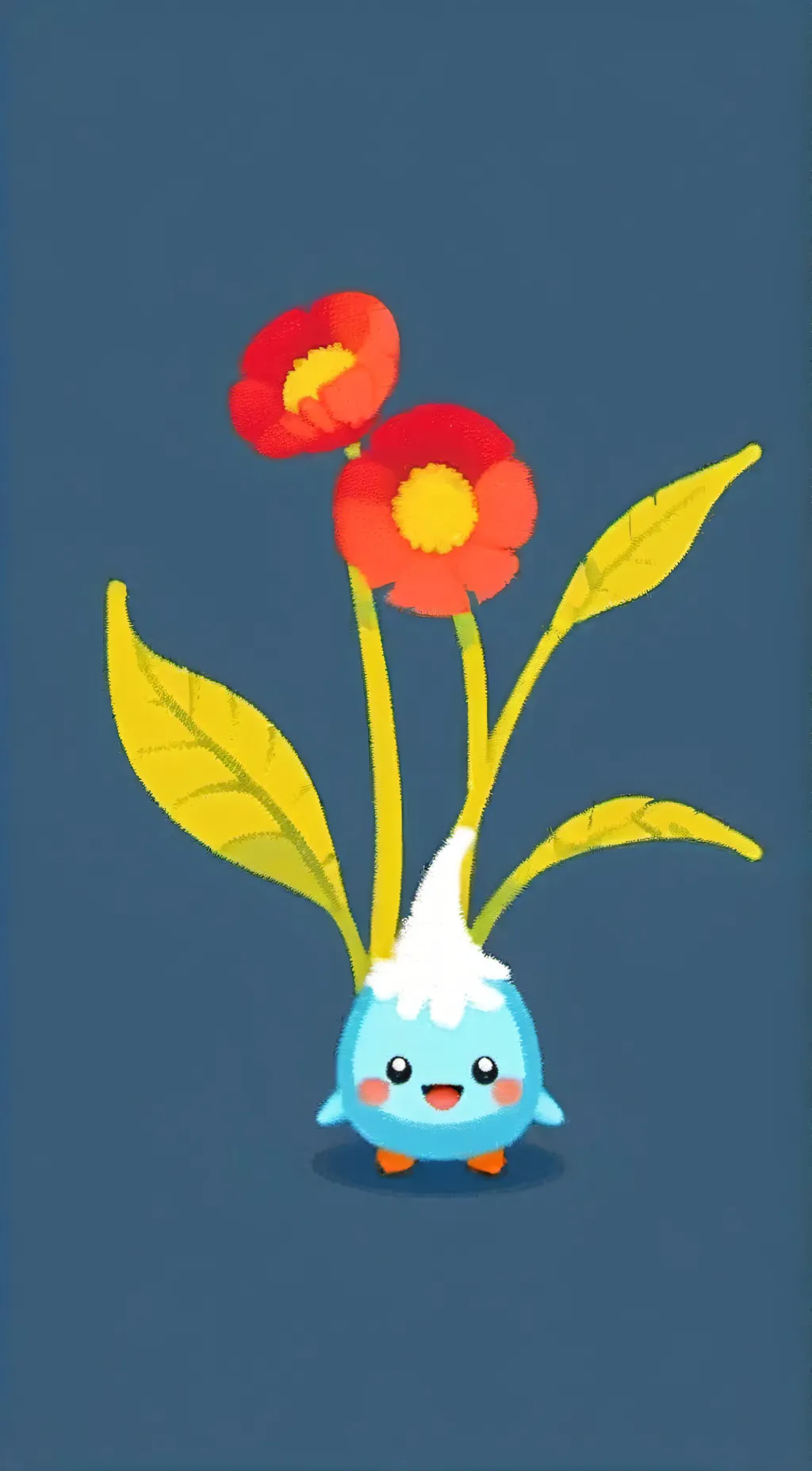 ai character: Uwu-Pikmin background