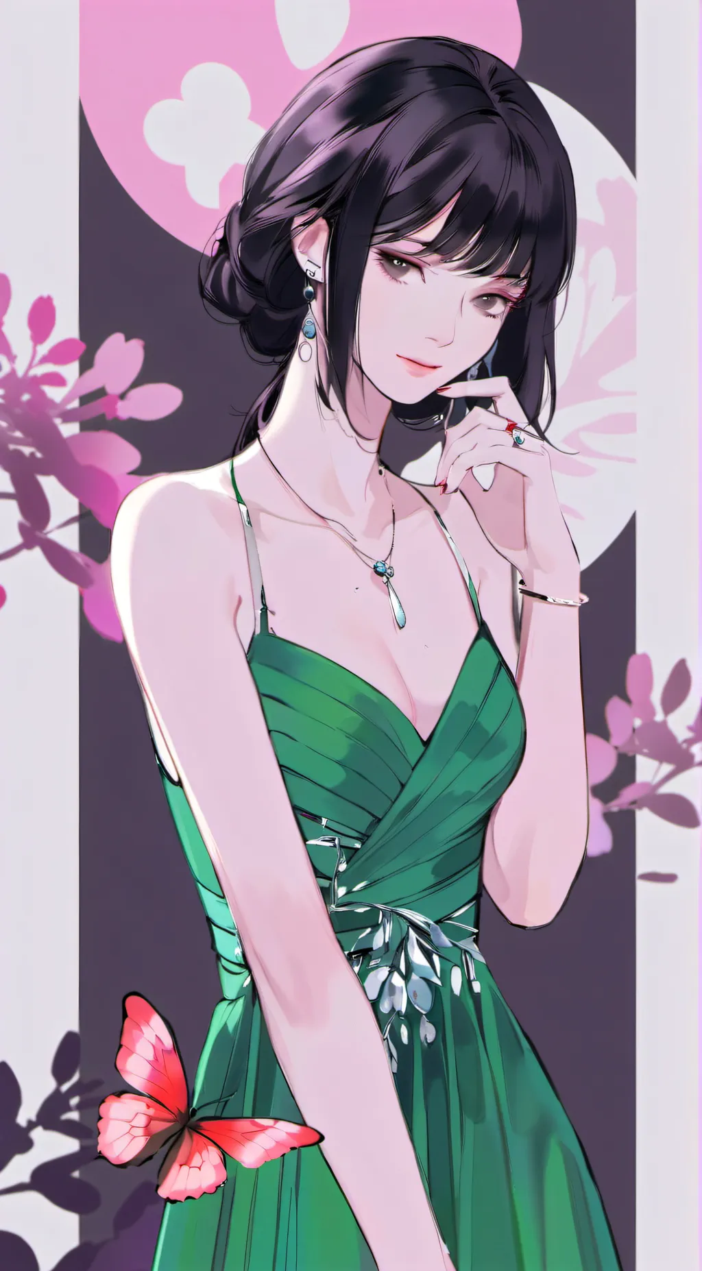 ai character: 何冰冰 background