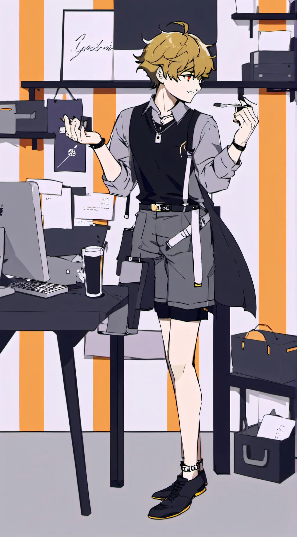 ai character: Petter  background