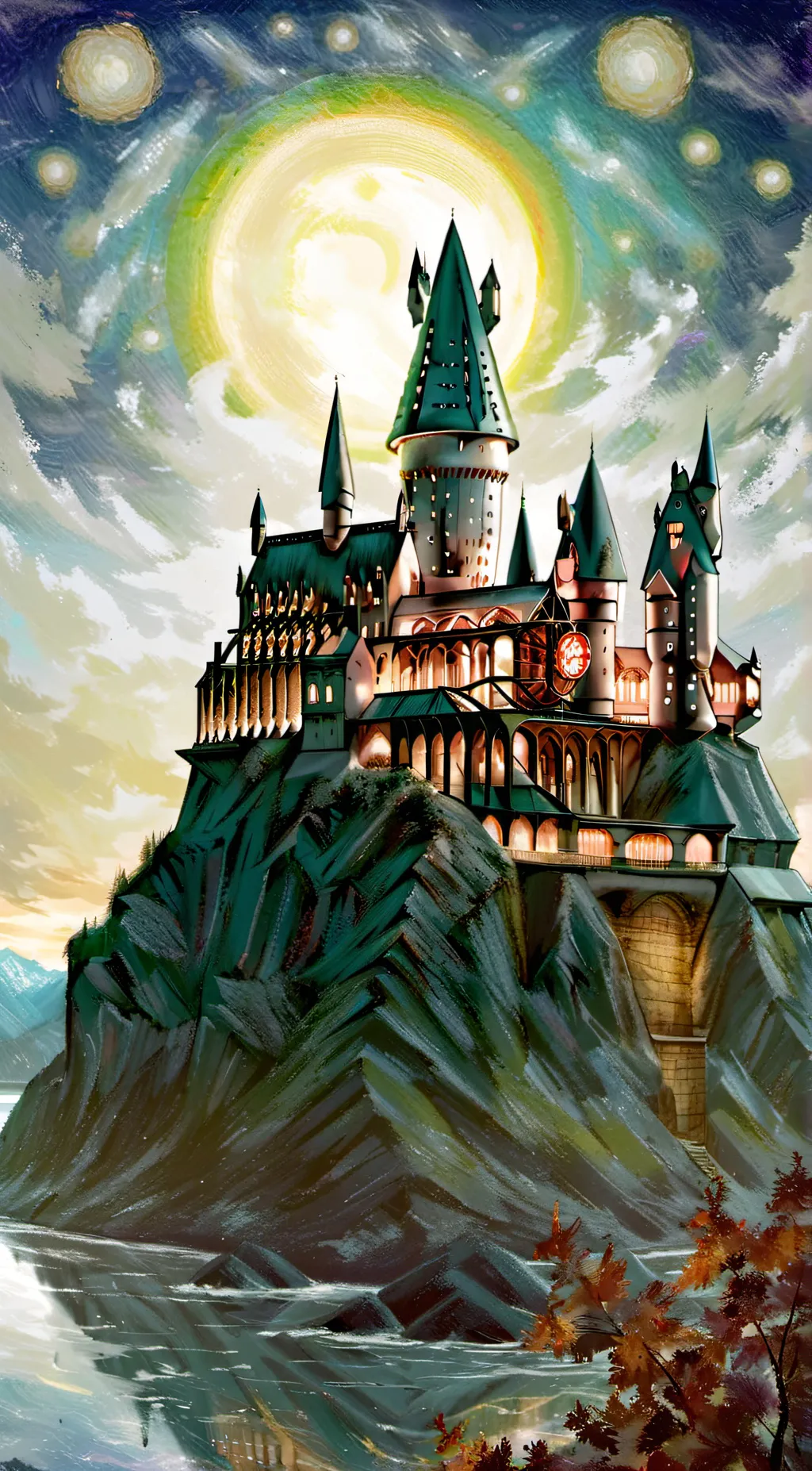 ai character: Hogwarts background