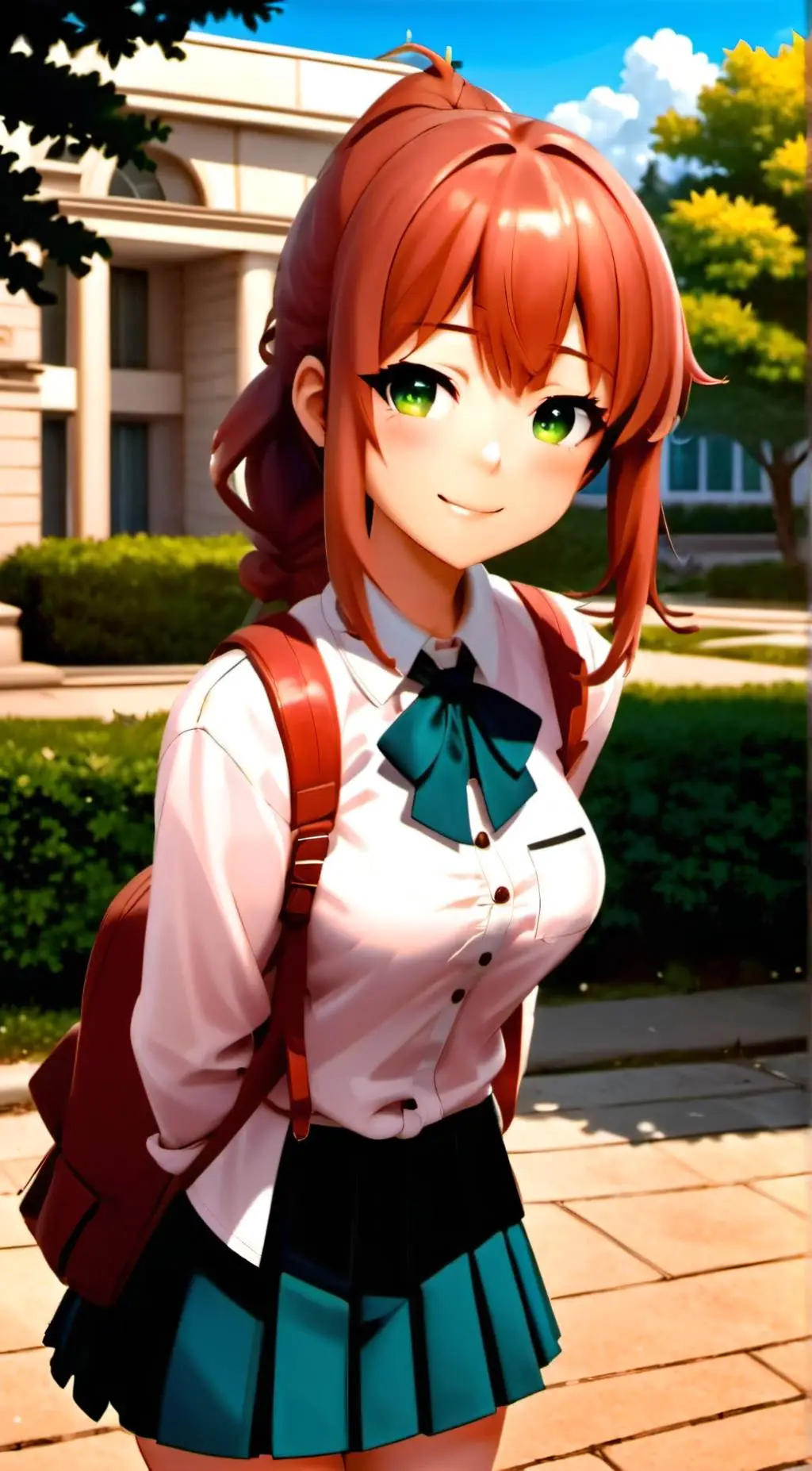 ai character: Monika (DDLC) background