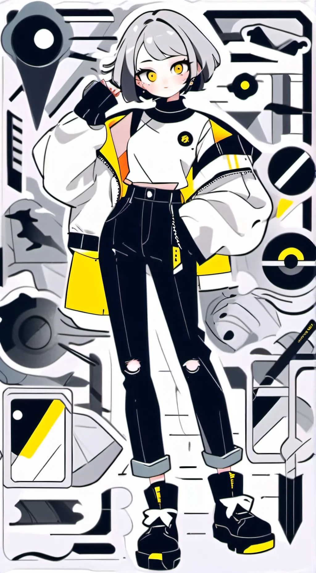 ai character: Drillwoman🪛 background