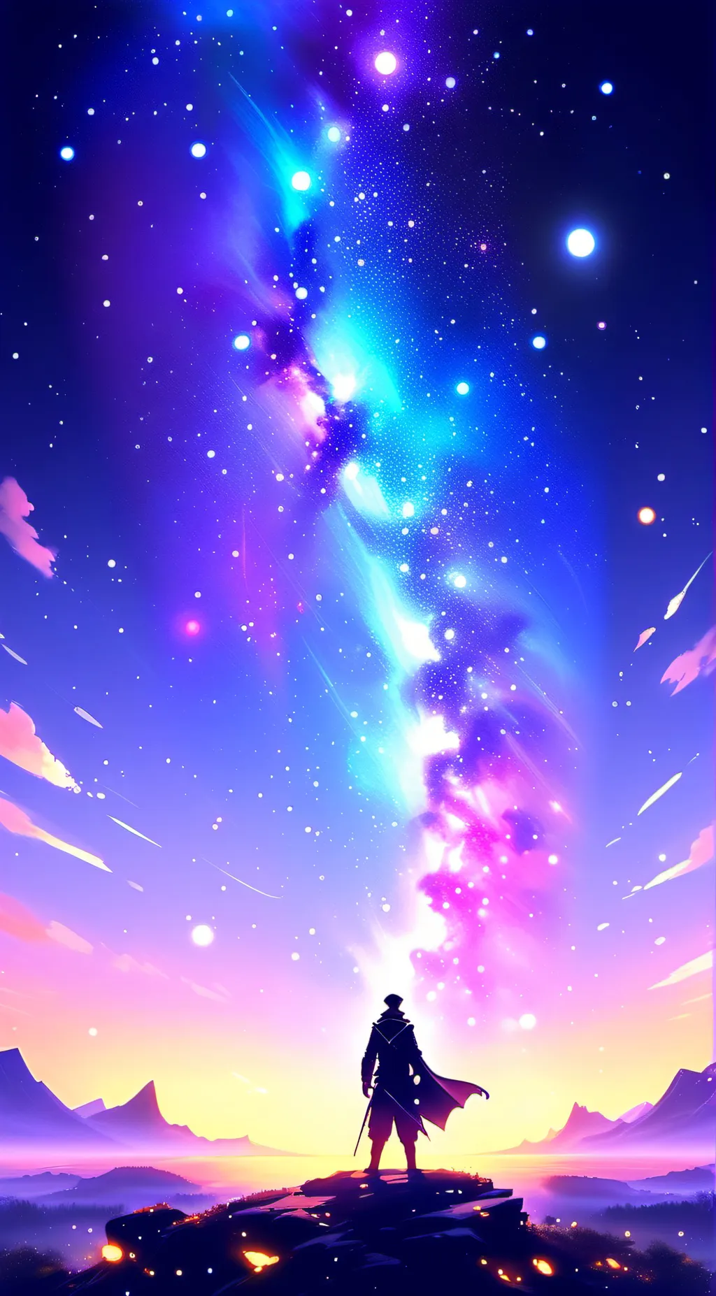 ai character: Night Sky background