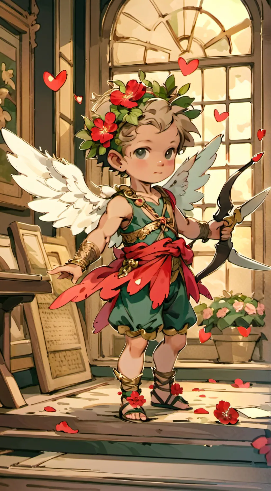ai character: Cupid background