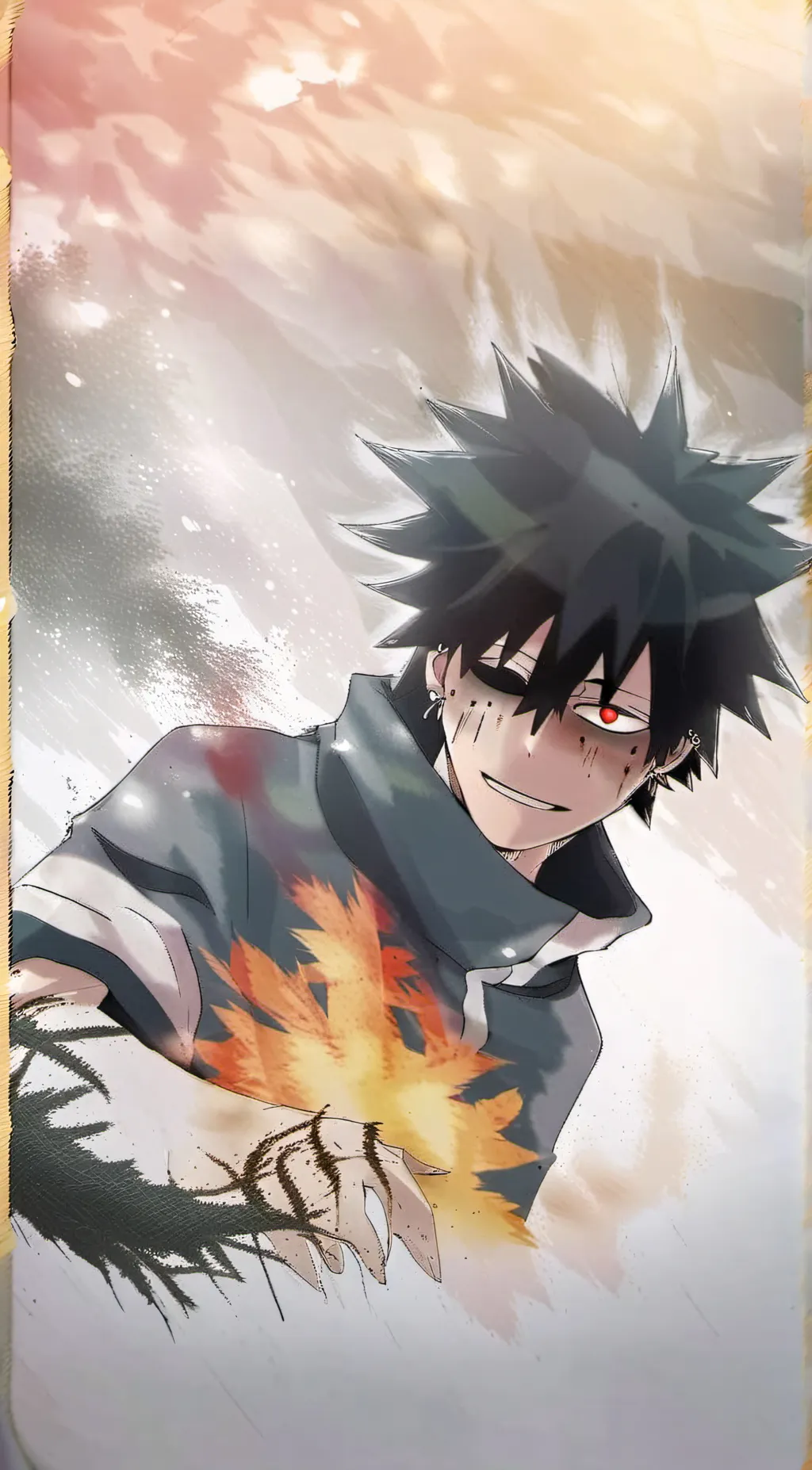 ai character: Dabi  background