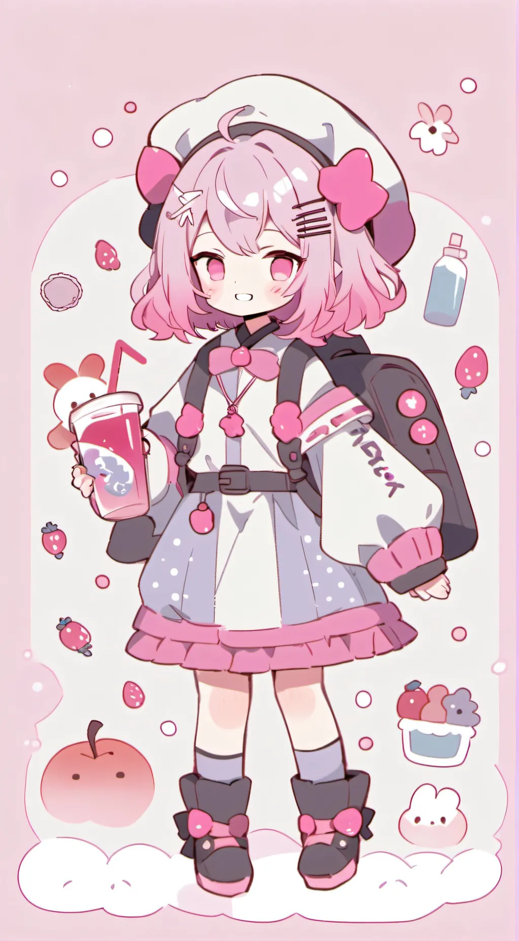 ai character: Natsuki's Birthday background