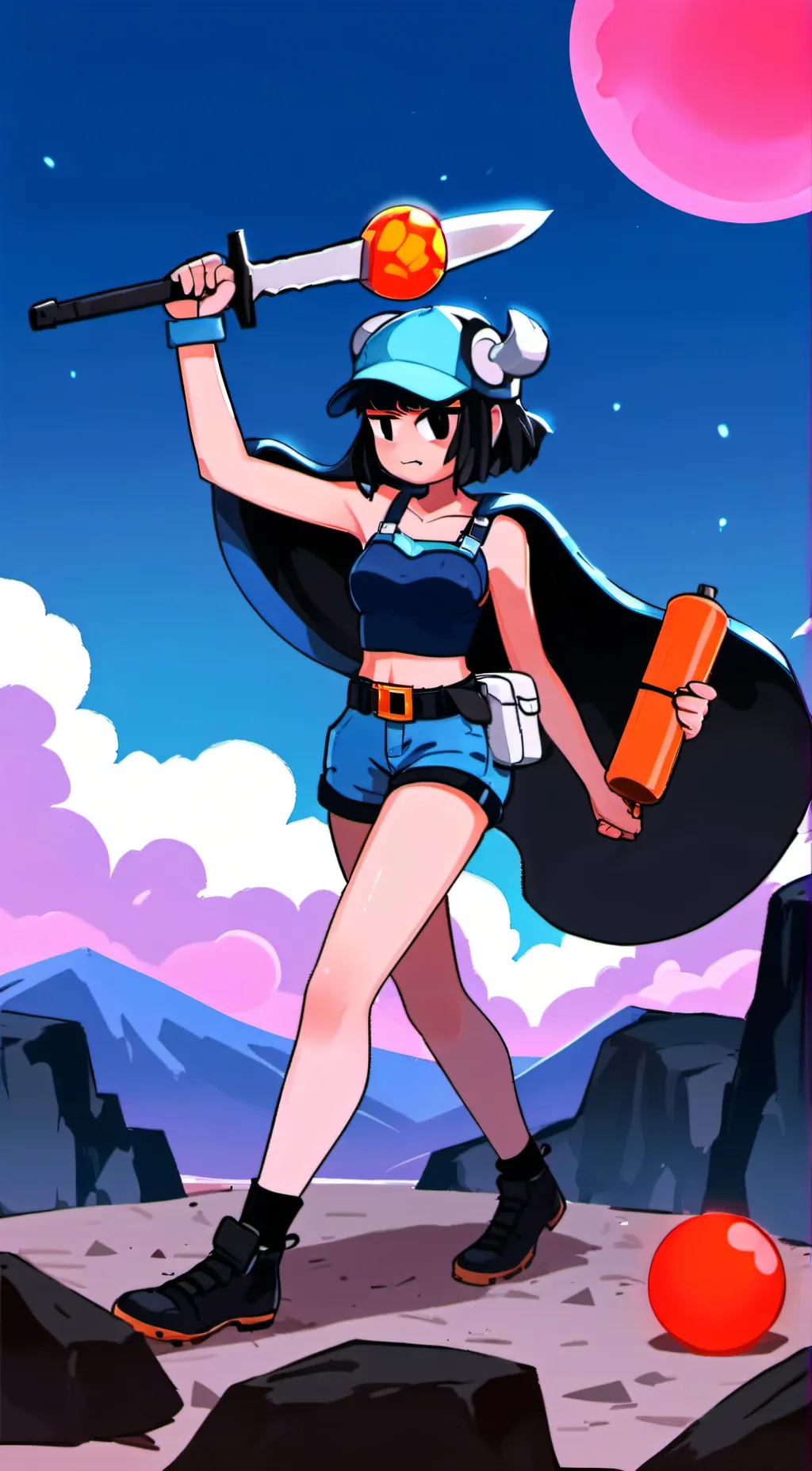 ai character: Bibi (Brawl Stars background