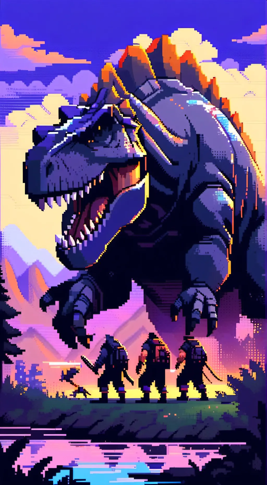 ai character: Isla nublar background