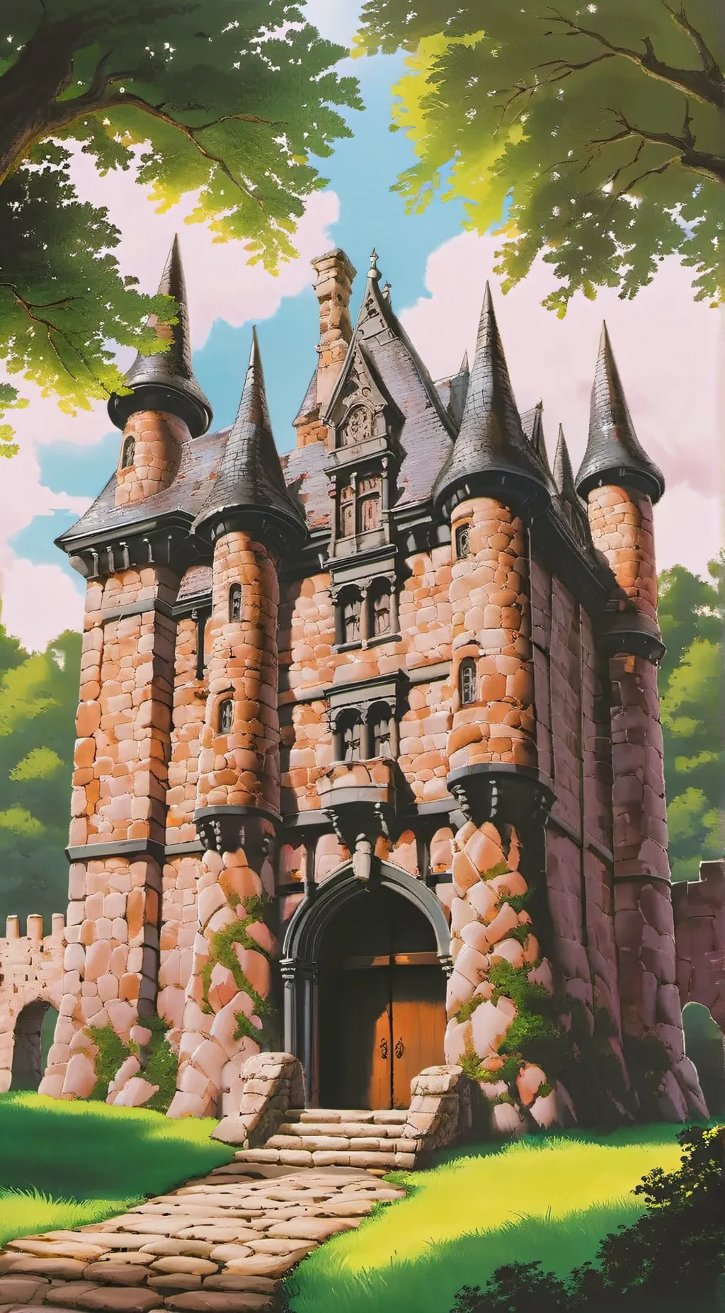 ai character: Hogwarts  background