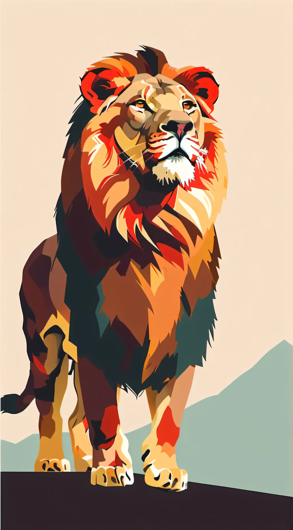 ai character: Young Simba background
