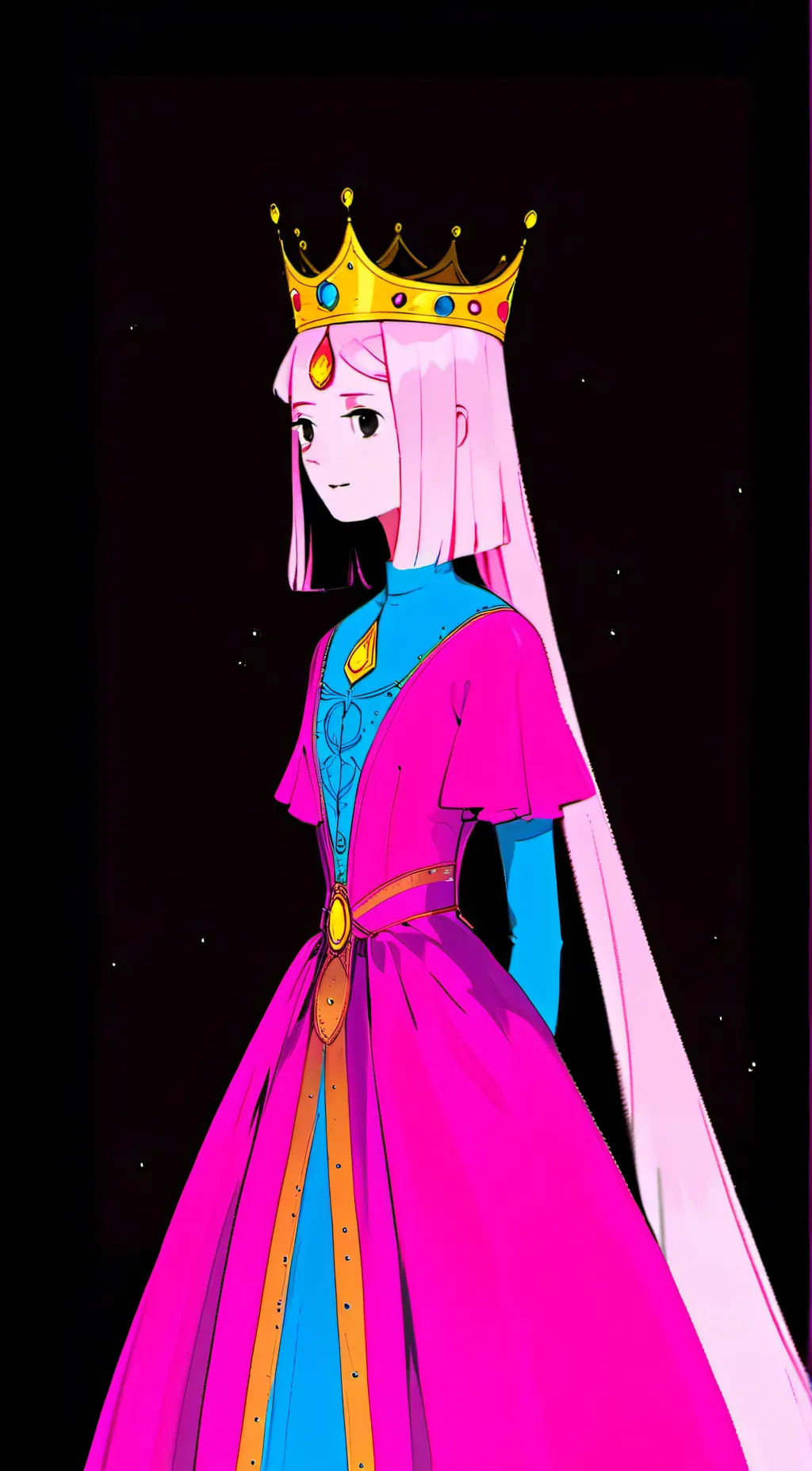 ai character: Princess Bubblegum background