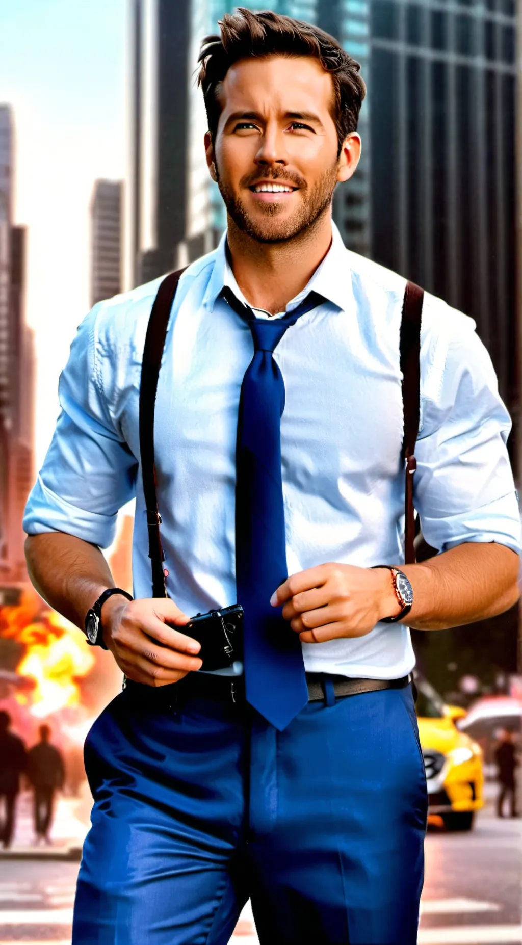 ai character: Guy background