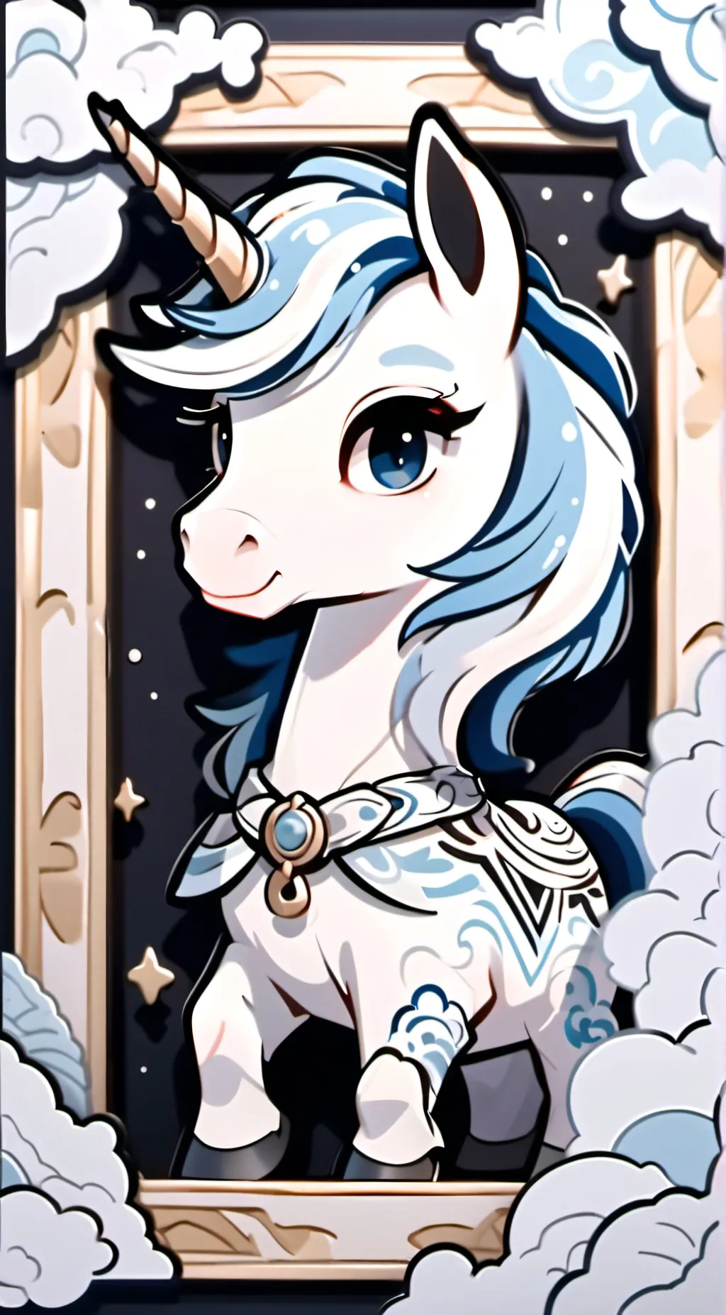 ai character: blueberry background