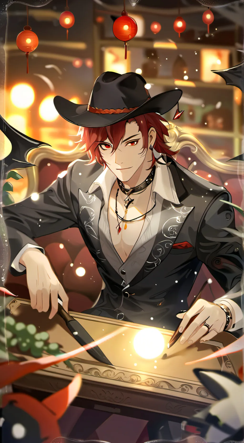 ai character: ash background
