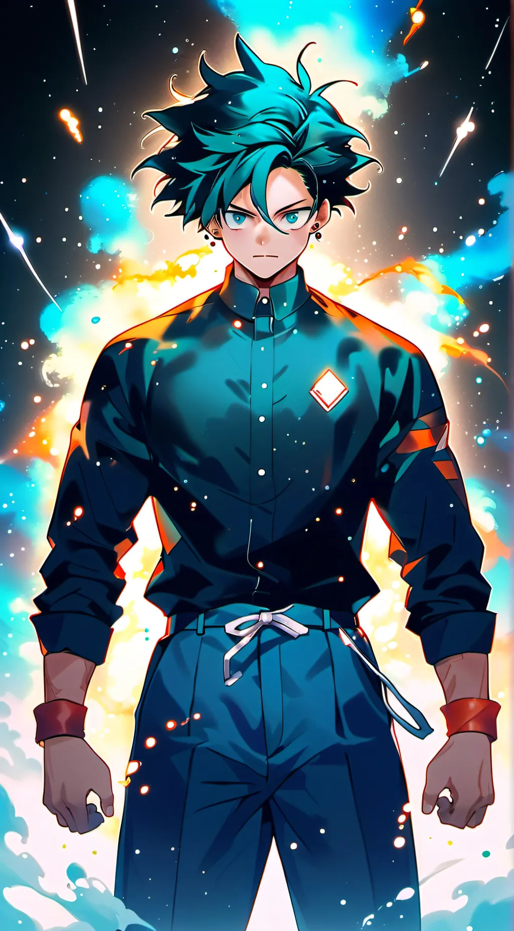 ai character:  Todoroki, Deku  background