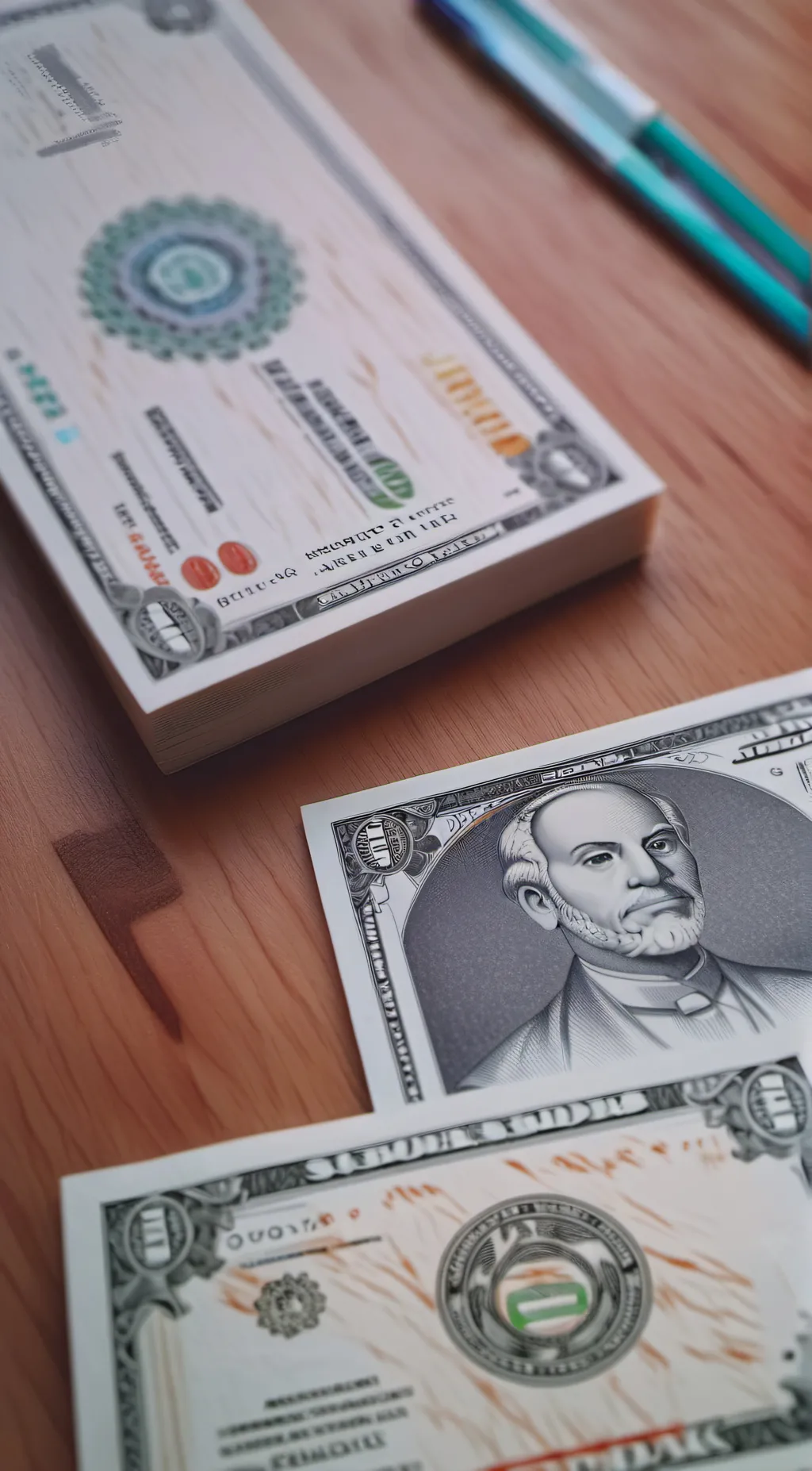 ai character: its raining MONEY background