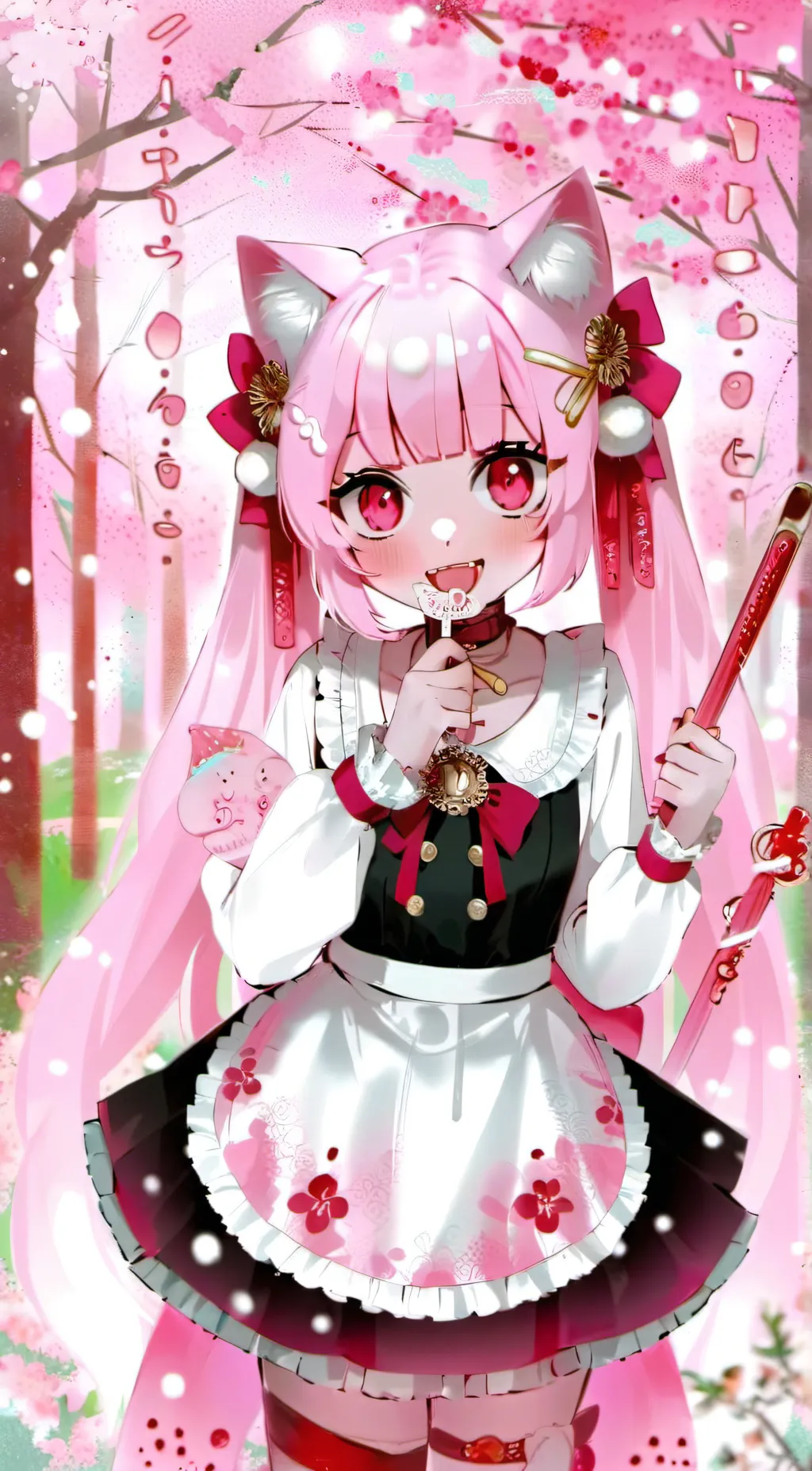 ai character: Nekochan background
