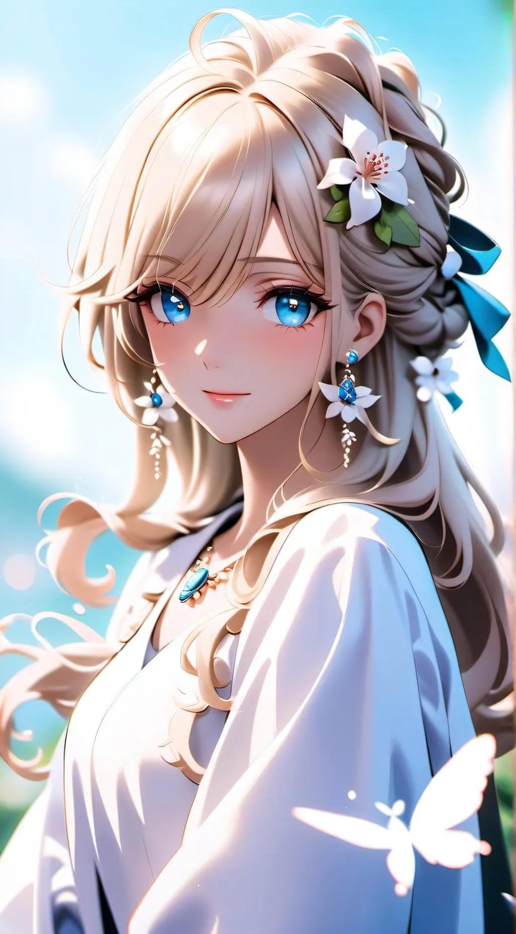 ai character: lin ♡ background