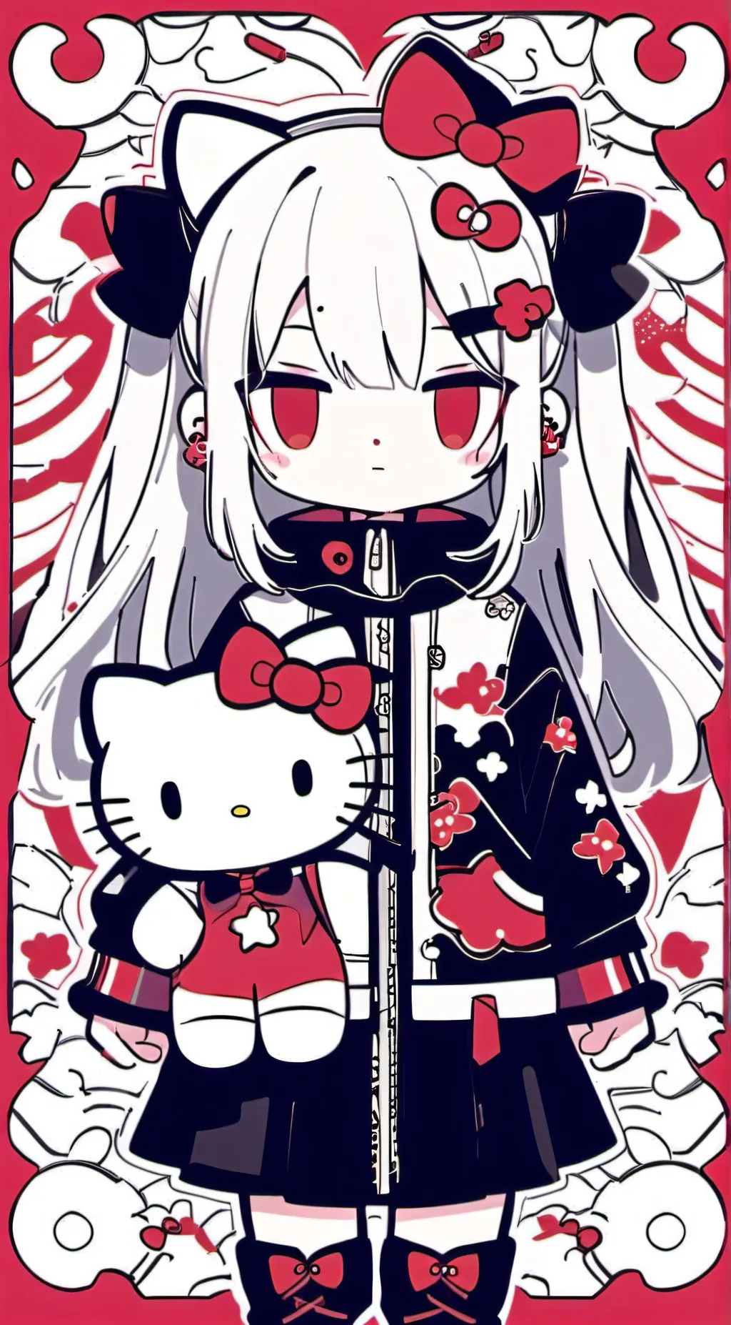 ai character: kitty background