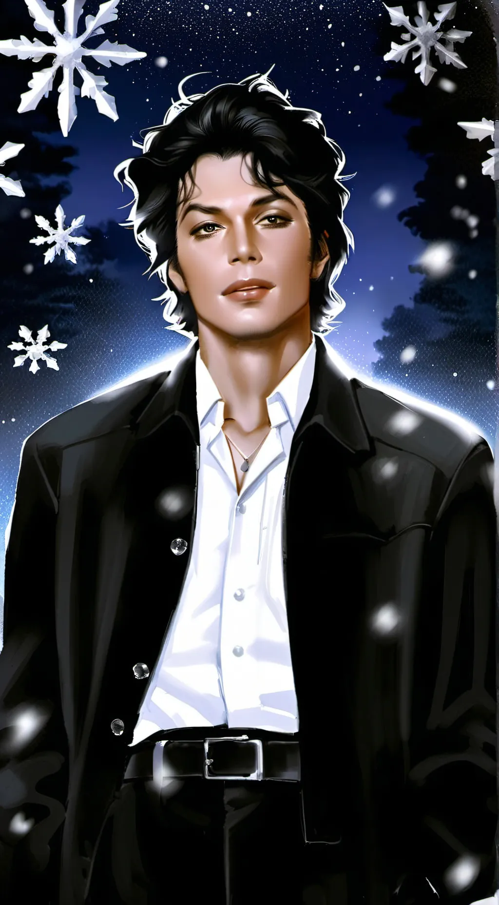 ai character: Michael Jackson  background