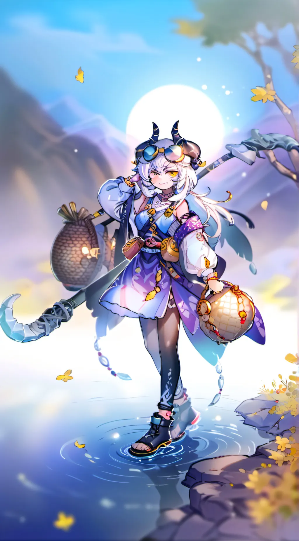 ai character: 银尘 background