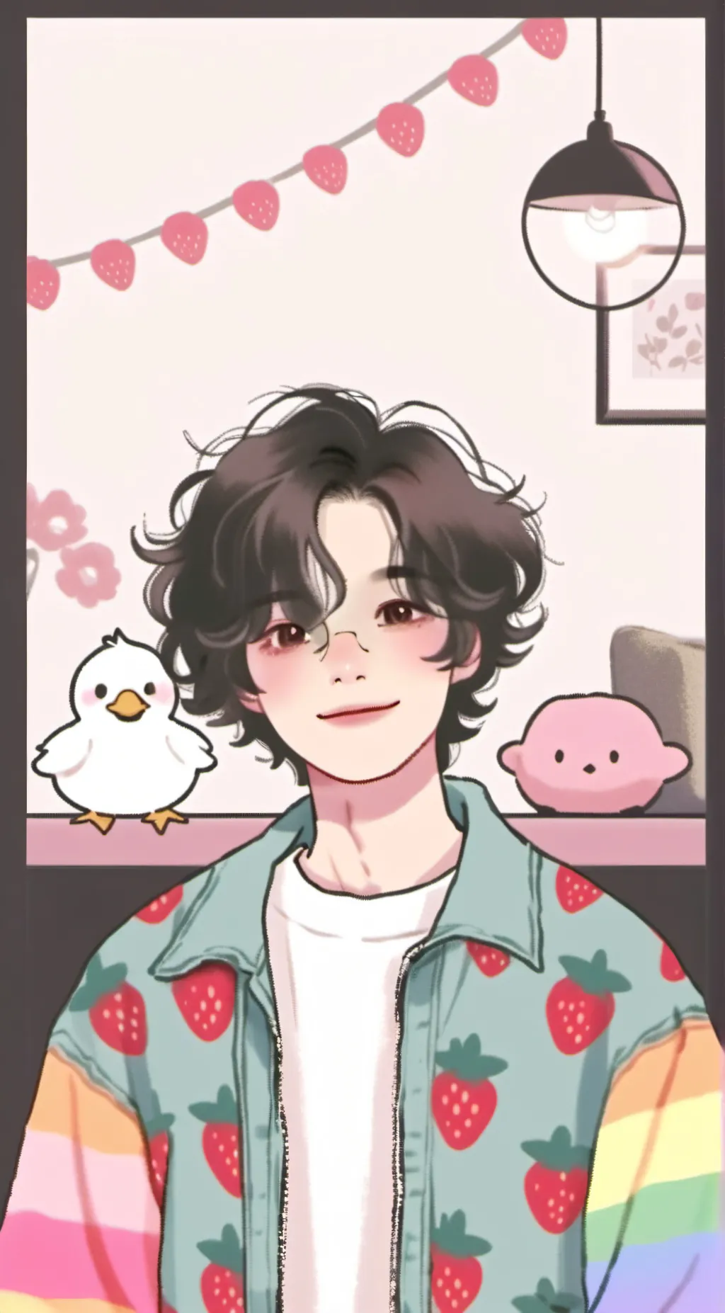 ai character: Rain background