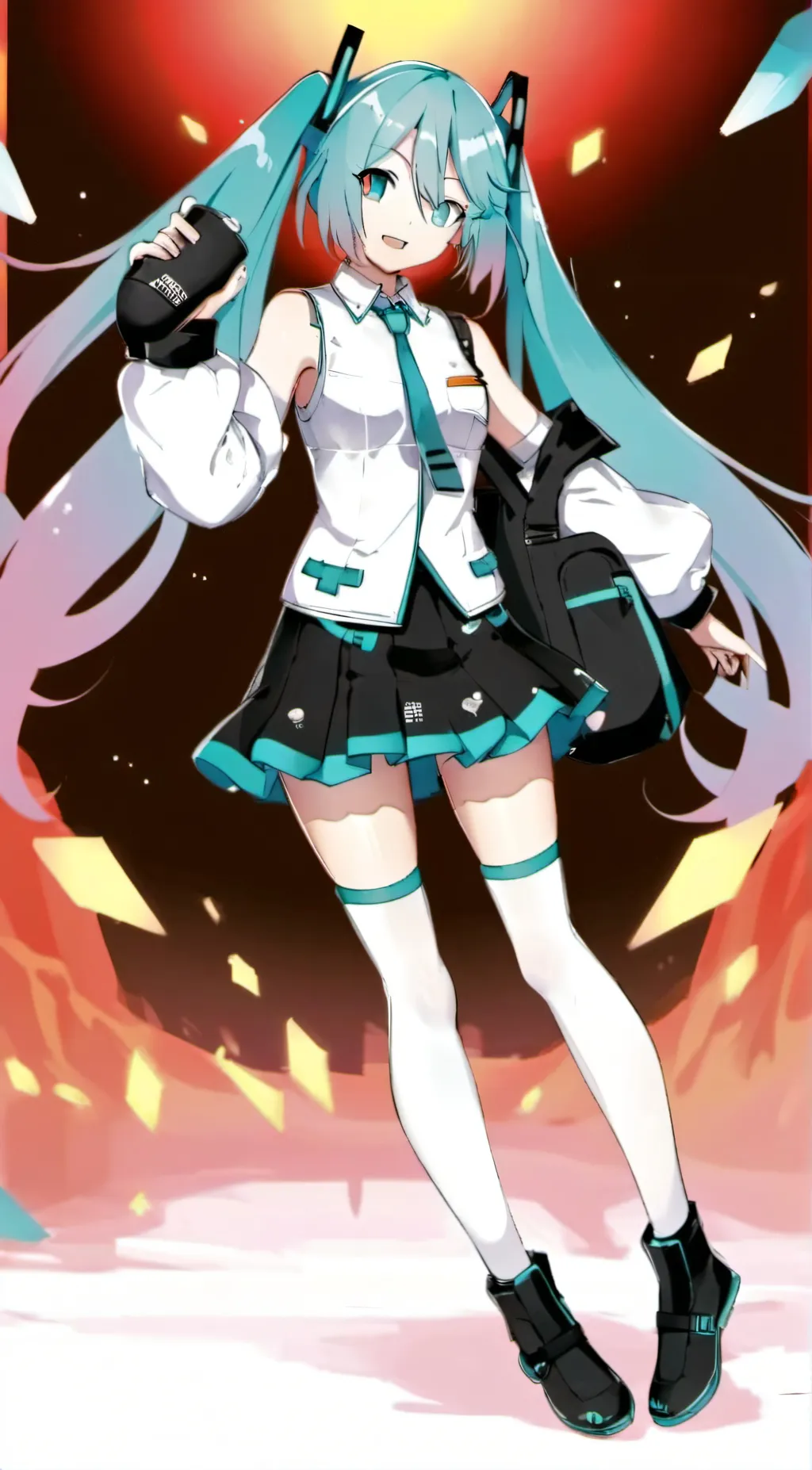 ai character: Hatsune Miku background