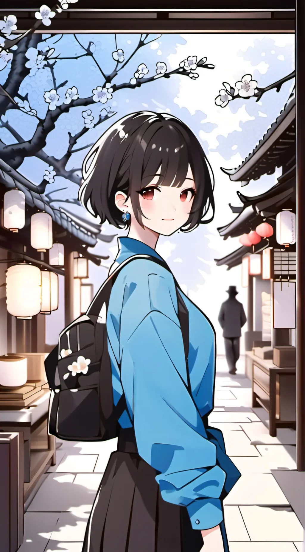 ai character: Anime girl Chloe background
