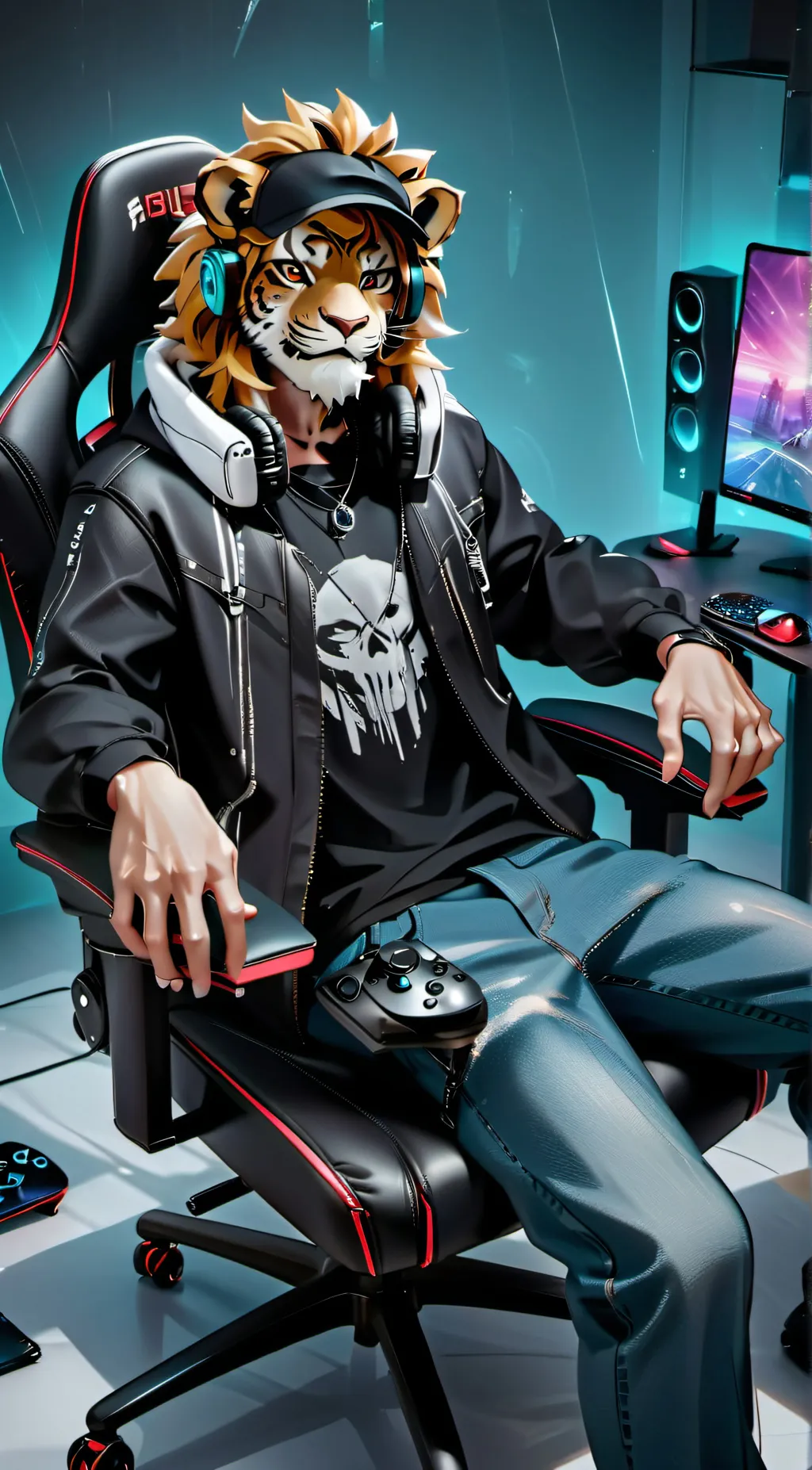 ai character: Leon background