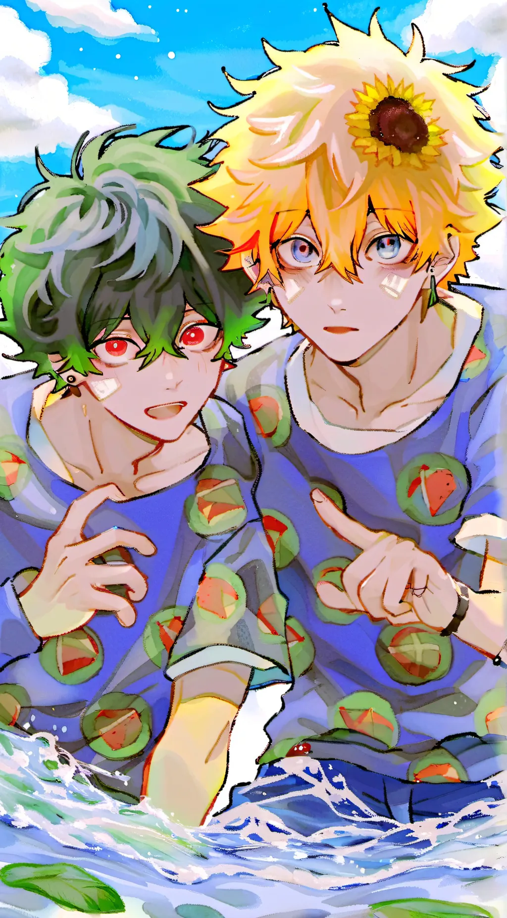 ai character: MHA party background