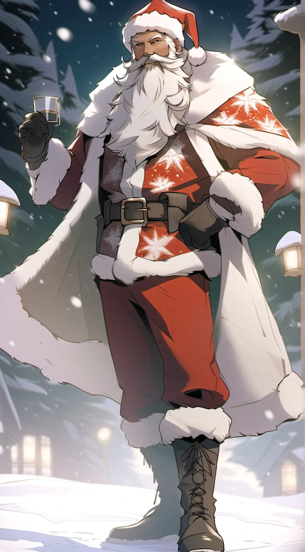ai character: santa background