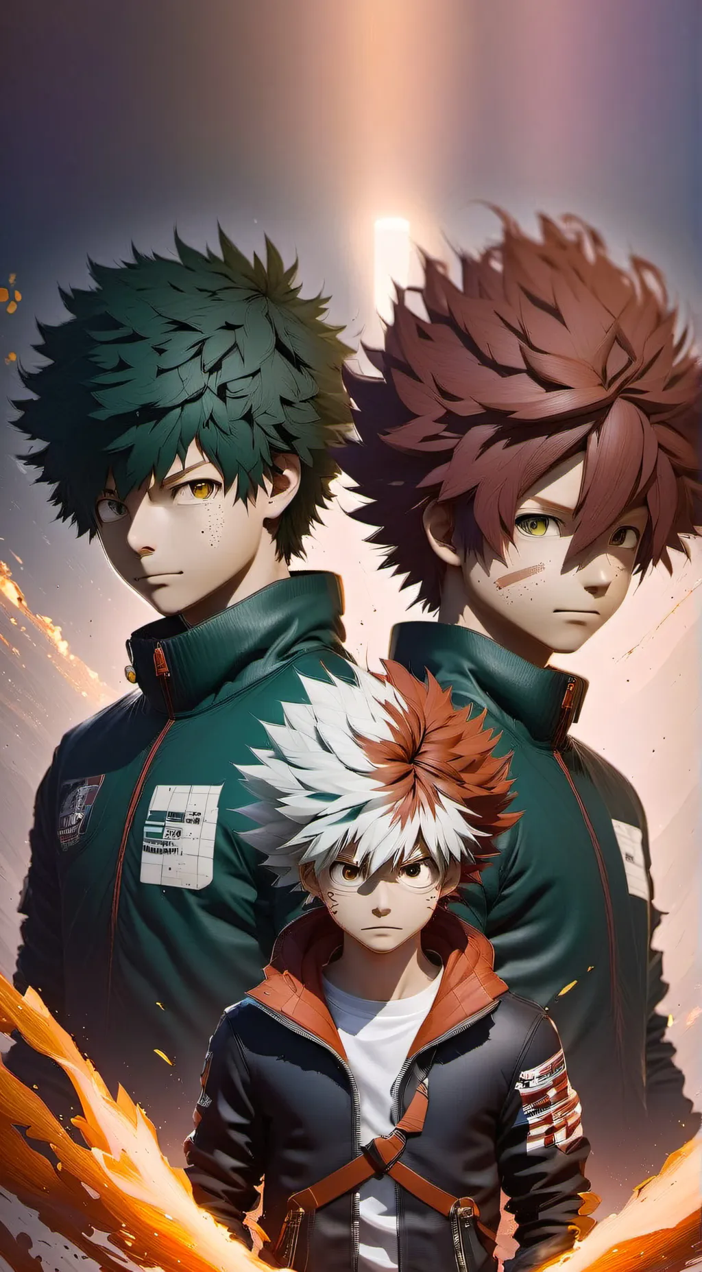 ai character: Mha genderbend  background