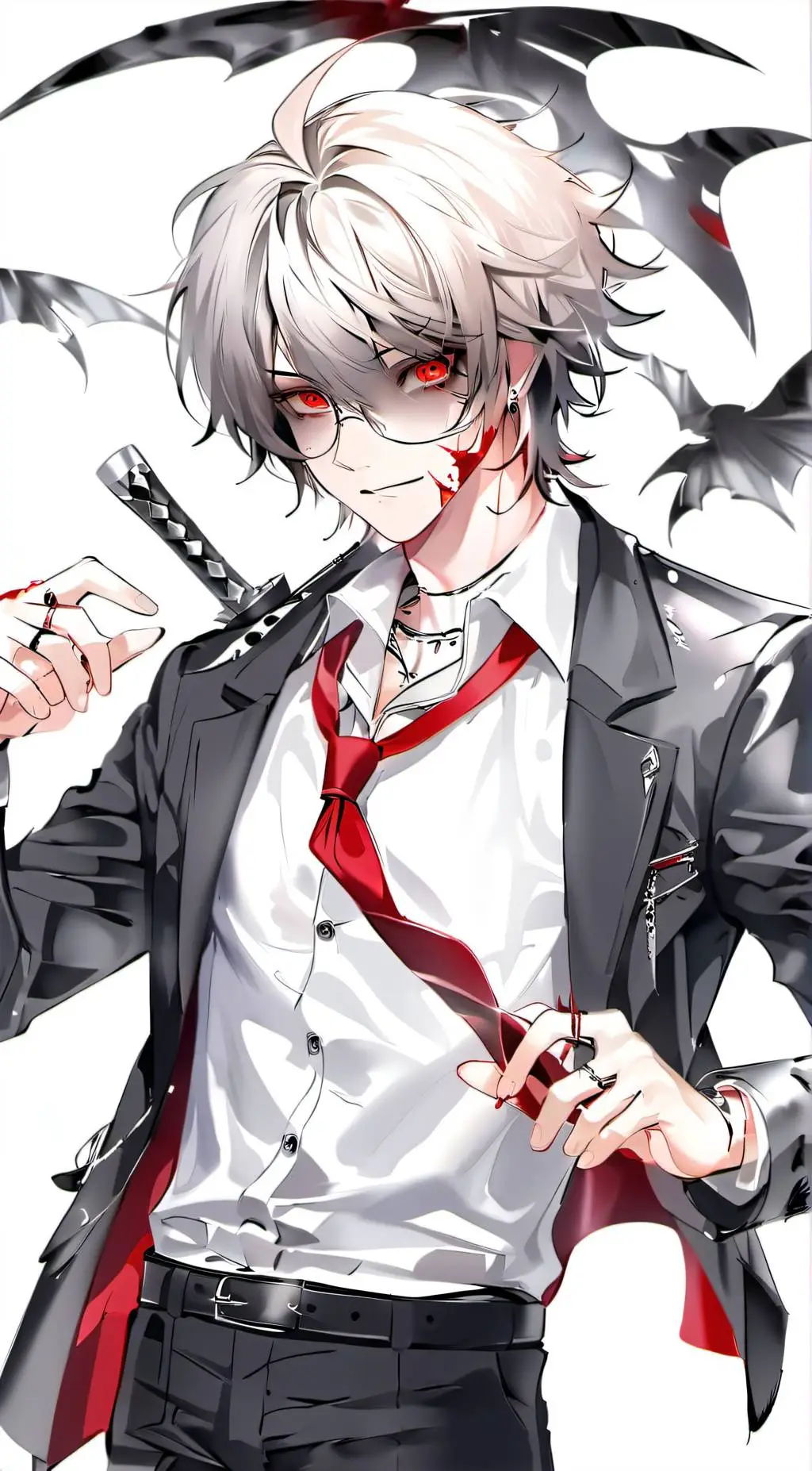 ai character: Rain background