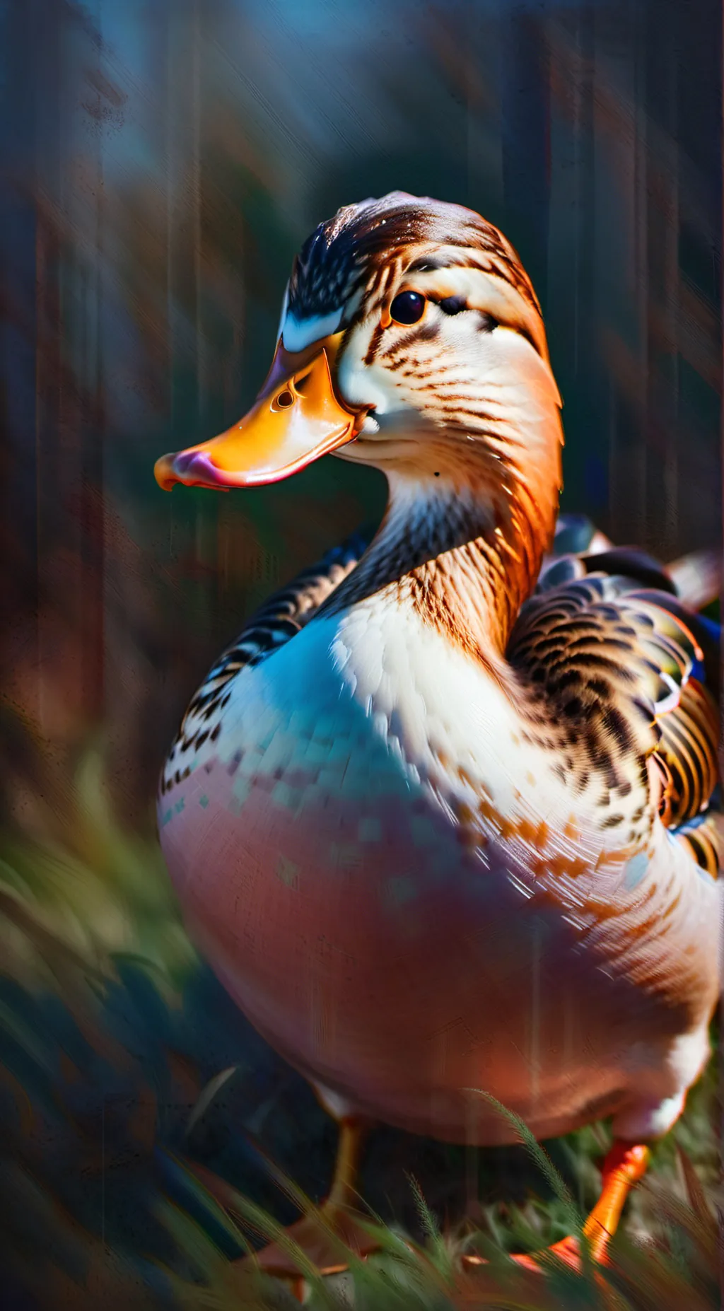 ai character: Duck background