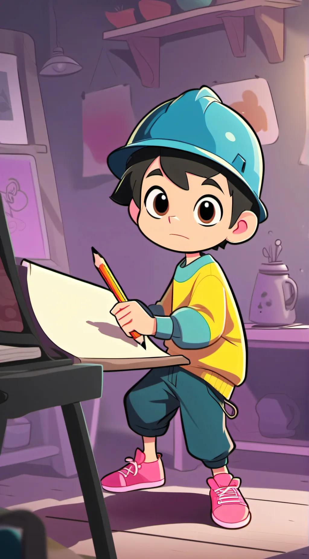 ai character: Jeffy background