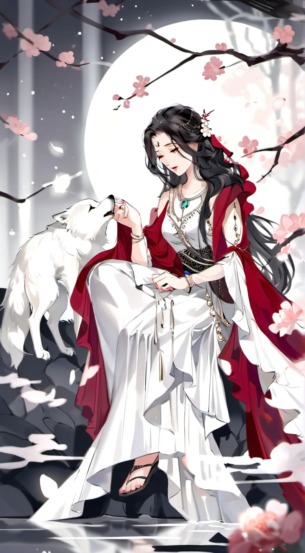 ai character: Werewolf queen background