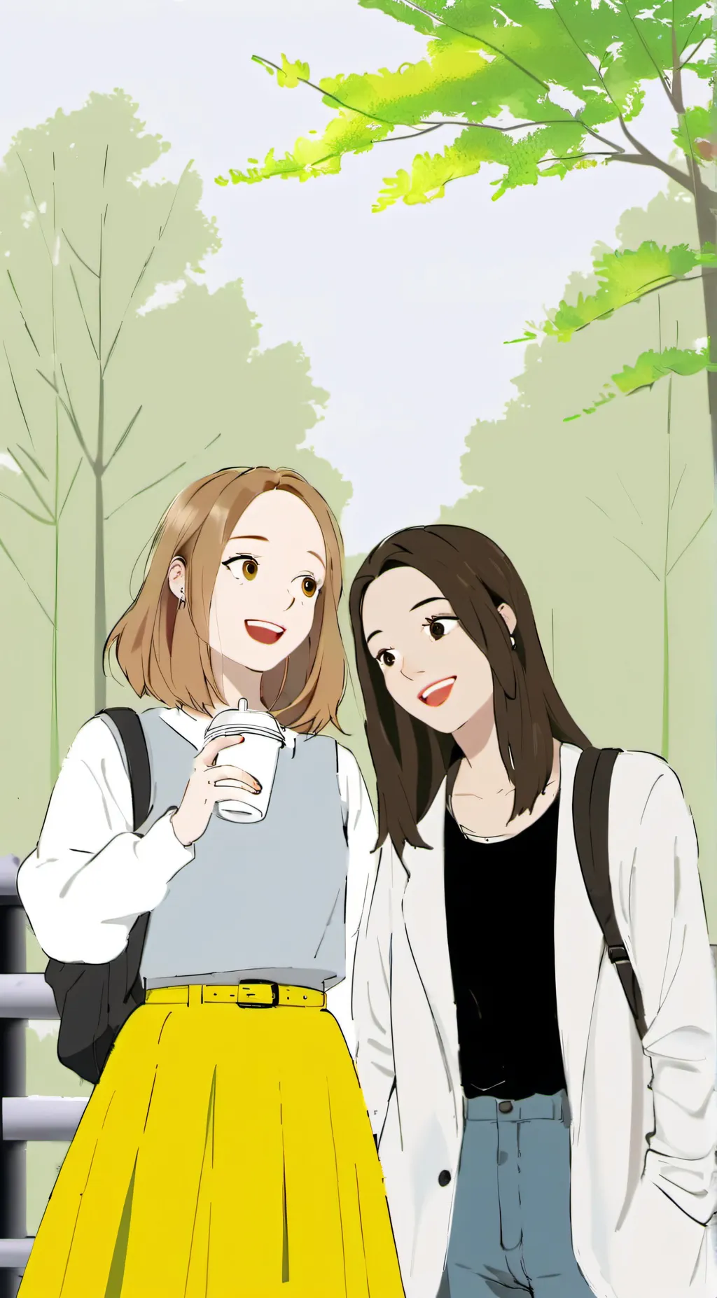 ai character: Lilly and Adalyn background